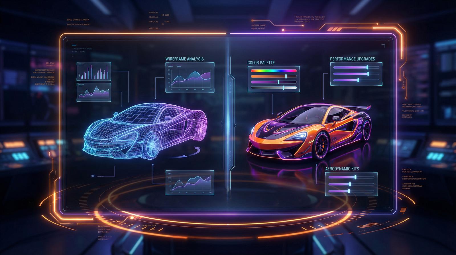 菠萝AI改装设计界面